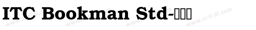 ITC Bookman Std字体转换